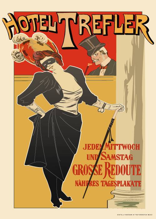 Hotel Trefler – Vintage/Retro plakater