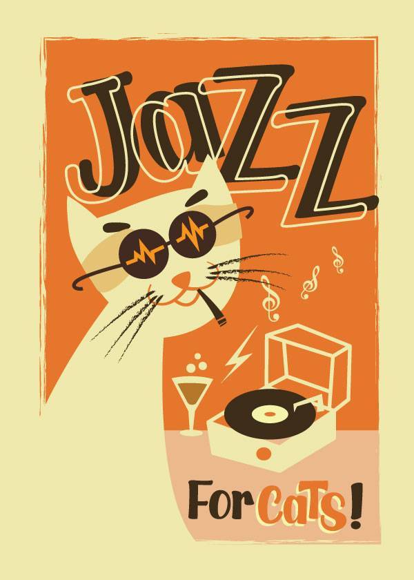 Jazz For Cats – Vintage plakat