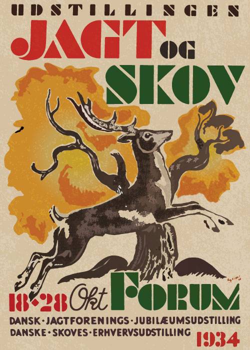 Jagt Og Skov Udstillingen – Vintage/Retro plakater