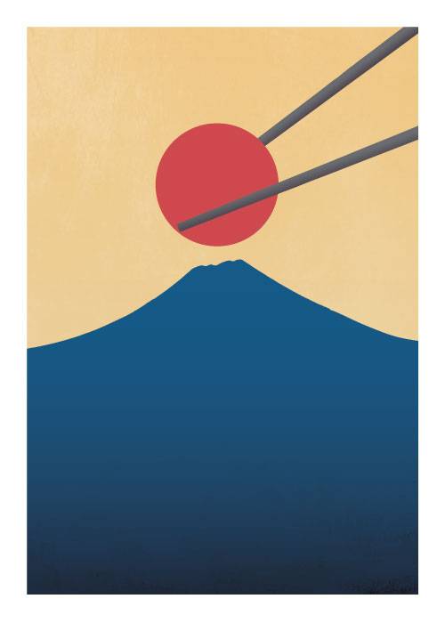 Japan Chopstick Poster