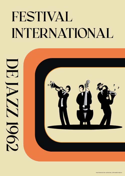 Jazz Festival 1962 – Vintage/Retro plakater