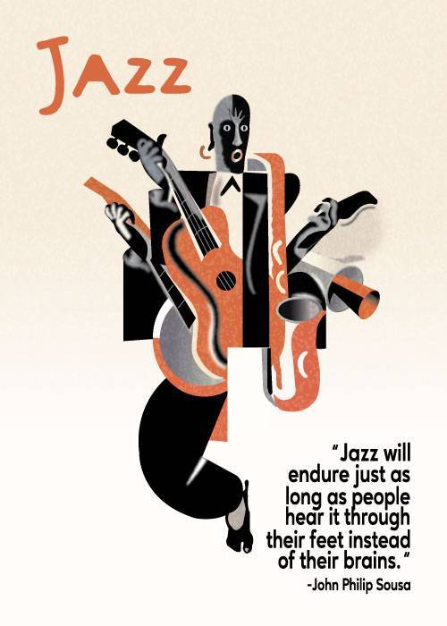 Jazz Will Endure – Vintage/Retro plakater