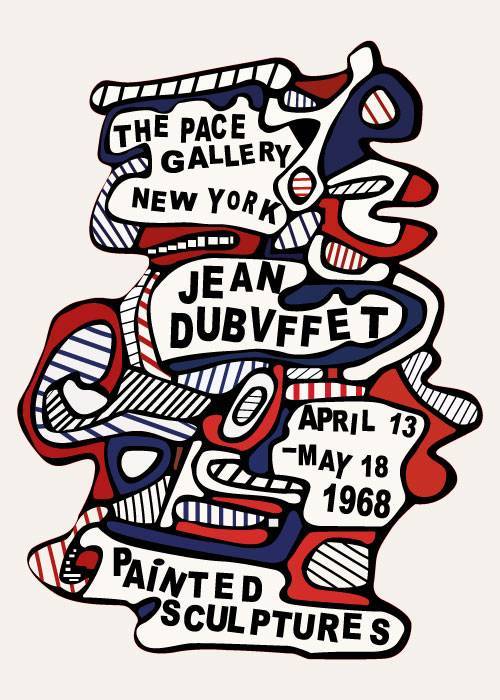 Jean Dubuffet Exhibition Poster – Kunst