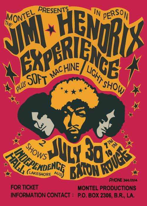 Jimi Hendrix Experience Poster – Vintage/Retro plakater