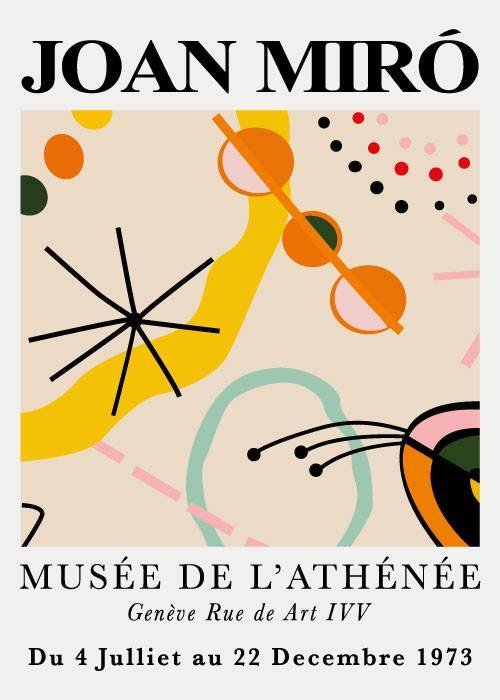 Joan Miro Elements Poster – Kunst