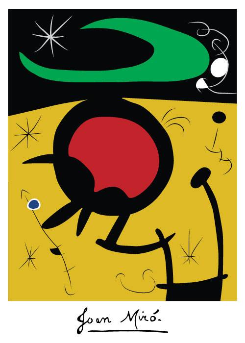 Joan Miró Vuelo De Pajaros – Kunst