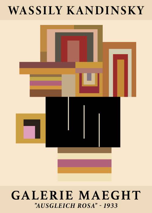 Kandinsky Compensation Rose – Kunst