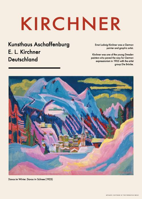 Kirchner Davos In The Snow – Kunst