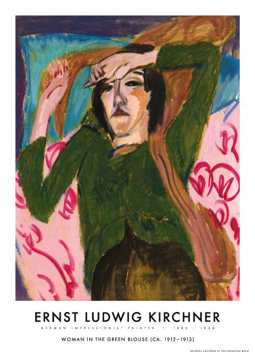 Kirchner Green Blouse – Kunst