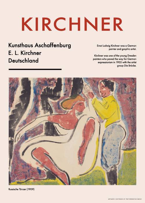 Kirchner Russian Dancer – Kunst
