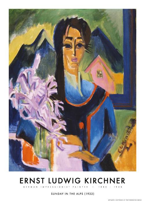 Kirchner Sunday In The Alps – Kunst