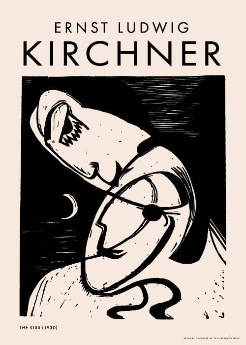 Kirchner The Kiss – Kunst