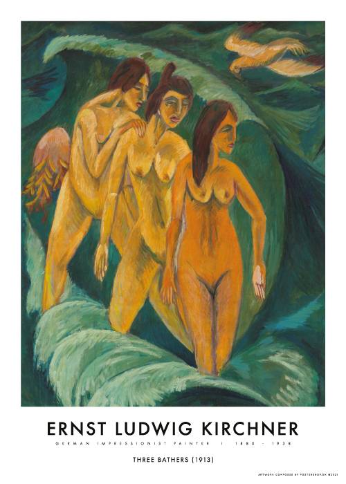 Kirchner Three Bathers – Kunst