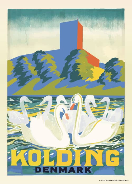 Kolding 1930 Turist Plakat