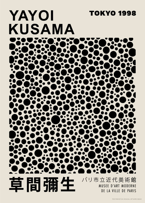Kusama Black Dots – Kunst