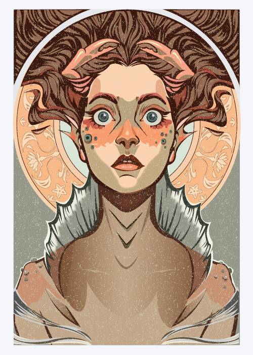 Lady Of The Sea – Vintage/Retro plakater