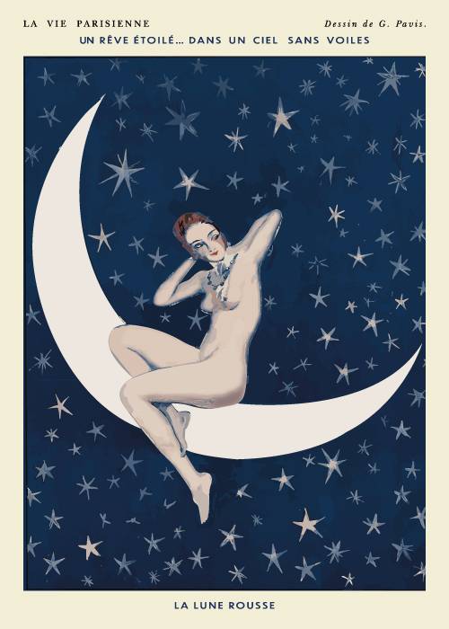 La Lune Rousse – Vintage/Retro plakater