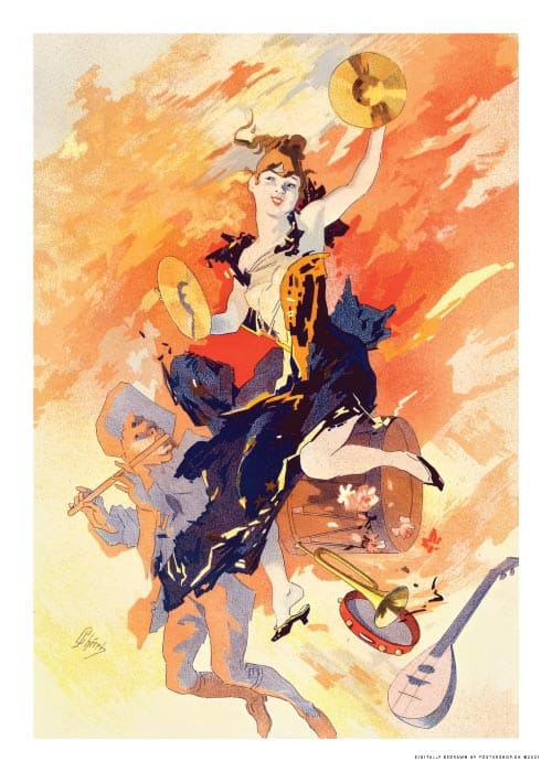 La Musique 1900 – Vintage/Retro plakater