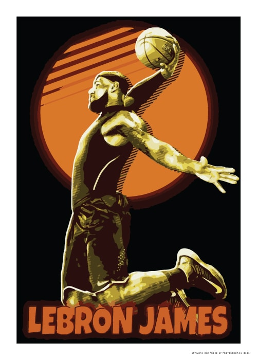 Lebron James Dunks – Basketball