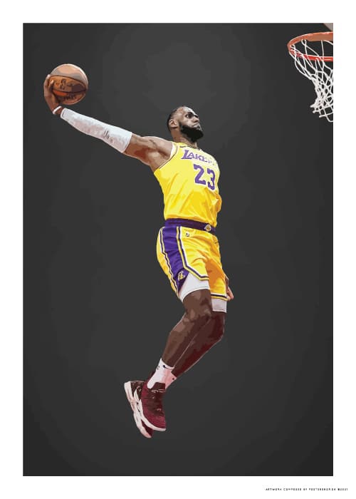 Lebron James Flying – Basketball