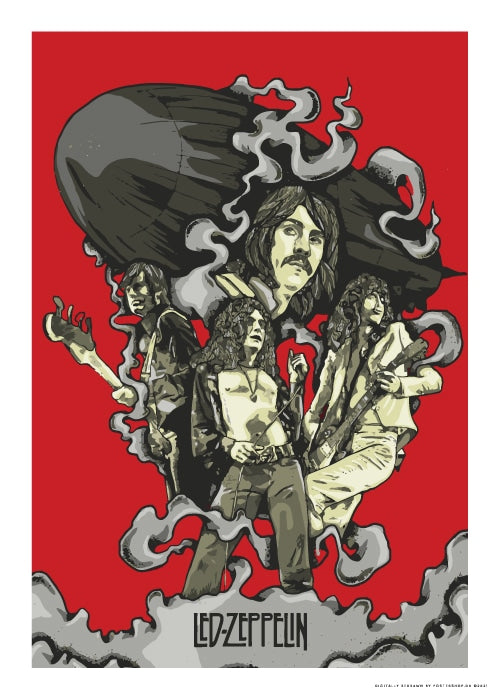 Led Zeppelin Art No. 1 – Vintage/Retro plakater