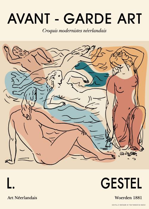 Leo Gestel Ladies Bathing – Kunst