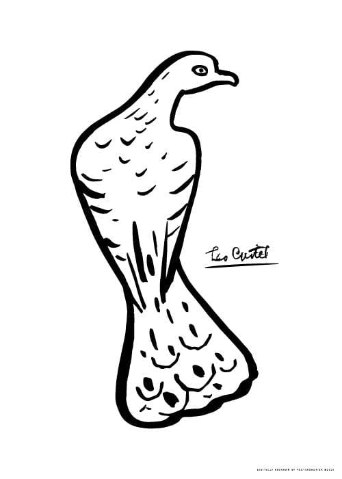 Leo Gestel Sitting Dove – Kunst