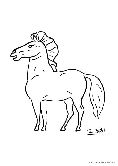 Leo Gestel Standing Horse – Kunst