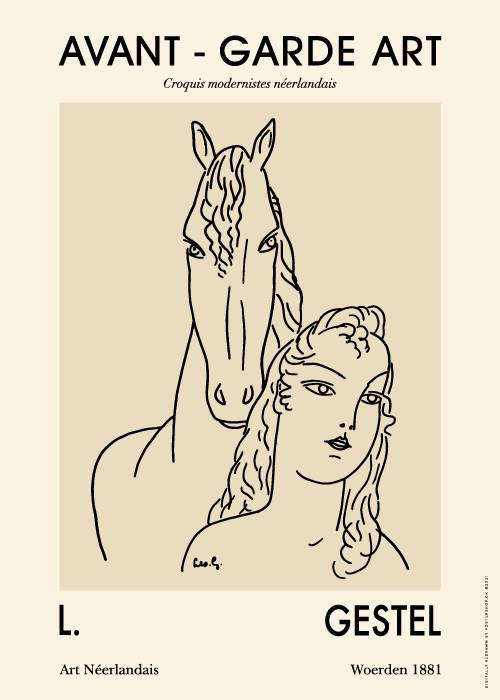Leo Gestel Woman With Horse – Kunst
