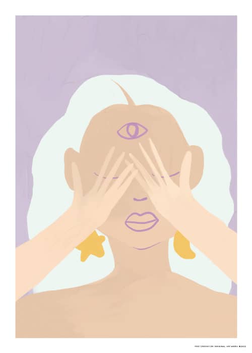 Lilac Spiritual Eye – Kunst