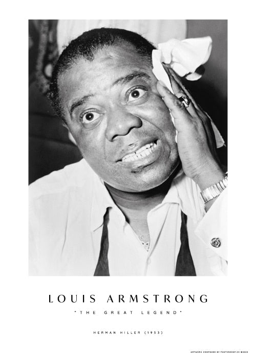 Louis Armstrong Great Legend – Fotokunst