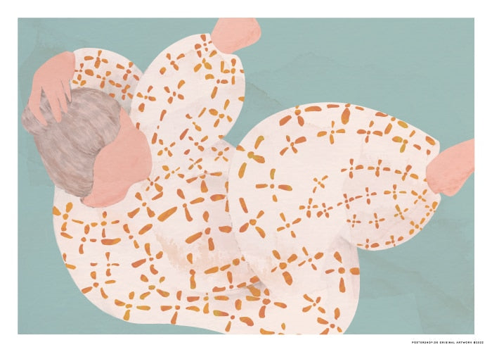 Charmante Fille Lying In Art – Kunst