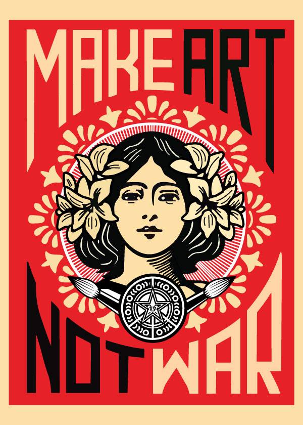 Make Art Not War – Vintage plakat
