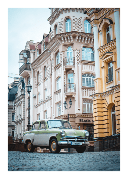 Mint Car – Fotokunst