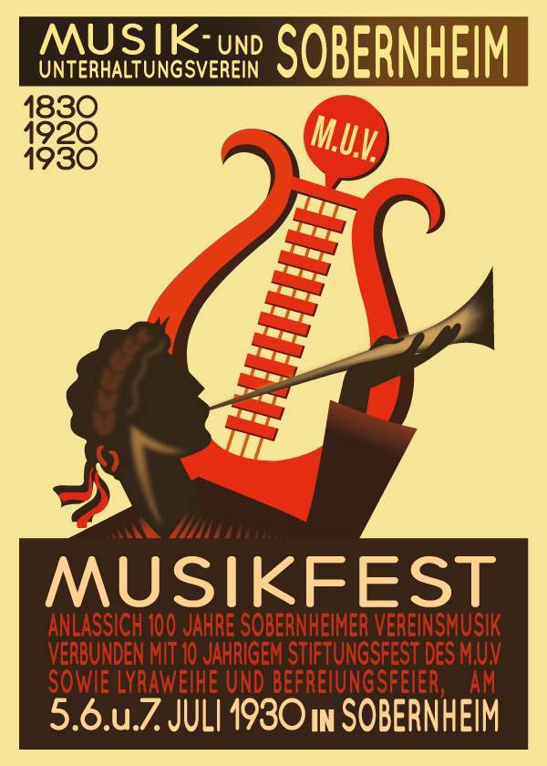 Musikfest – Vintage plakat
