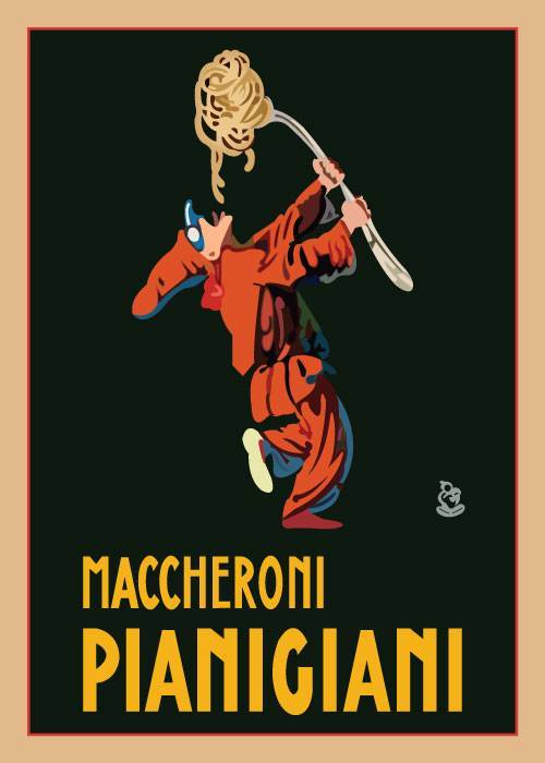 Maccheroni Pianigiani – Vintage/Retro plakater