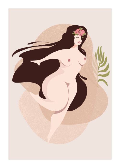 Majestic Woman Flying – Graphic Posters