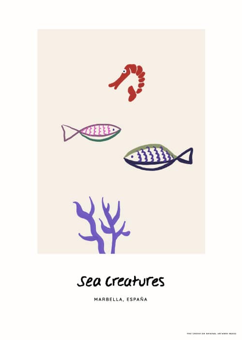 Marbella Sea Creatures – Kunst