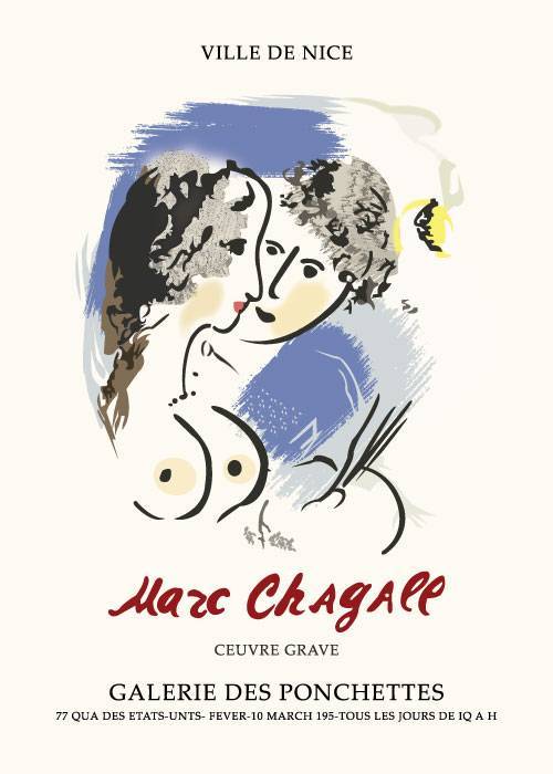 Marc Chagall Ville De Nice Poster – Kunst