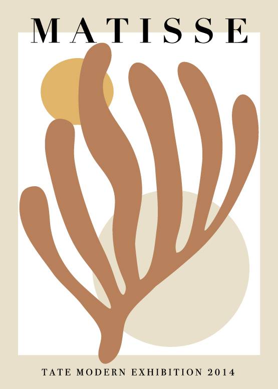 Matisse Blues Brown – Kunst