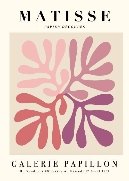 Matisse Pink Leaves – Kunst