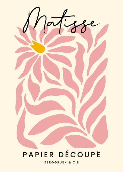 Matisse Rosa Leaves – Kunst