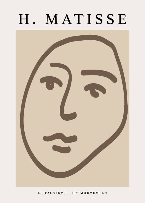 Matisse Round Face – Kunst