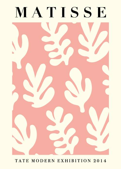 Matisse Triple Leaves Pink – Kunst