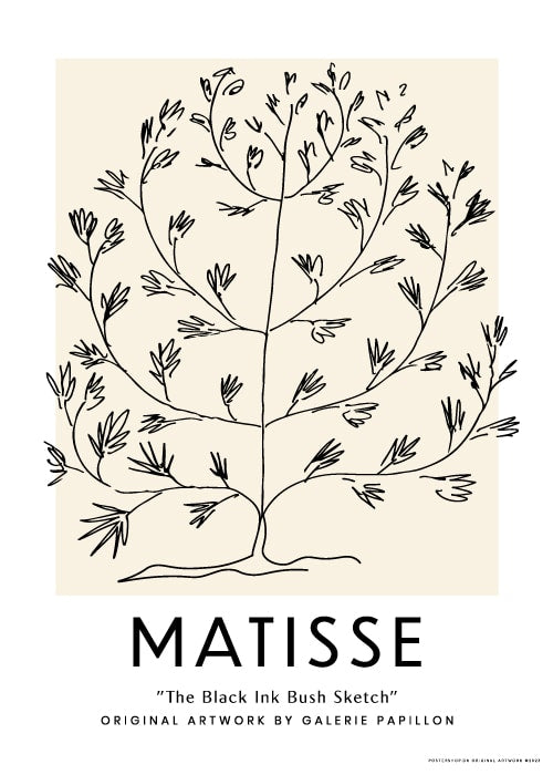 Matisse The Bush Sketch – Kunst