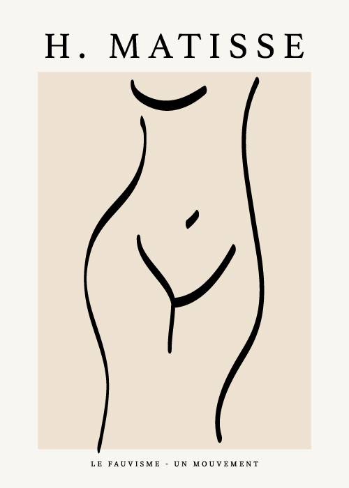 Matisse Torso Drawing – Kunst