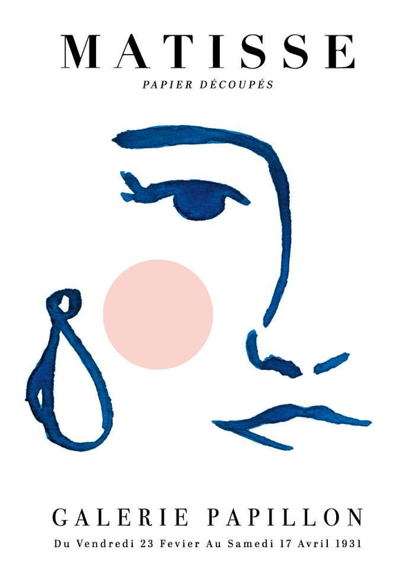 Matisse Blue Beauty Girl – Kunst