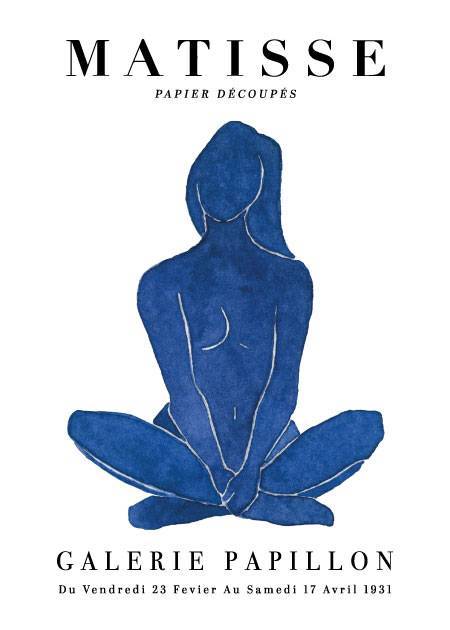 Matisse Blue Figure Crossed – Kunst