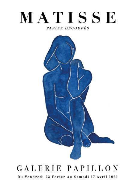Matisse Blue Sitting Figure – Kunst