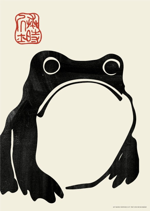 Matsumoto Hoji Frog Print – Kunst